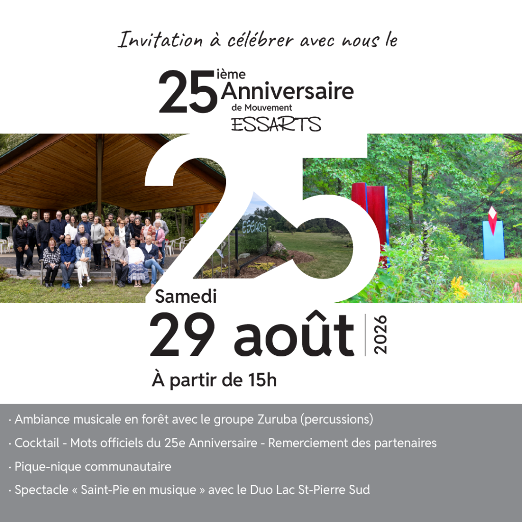 invitation 25e anniversaire ESSARTS